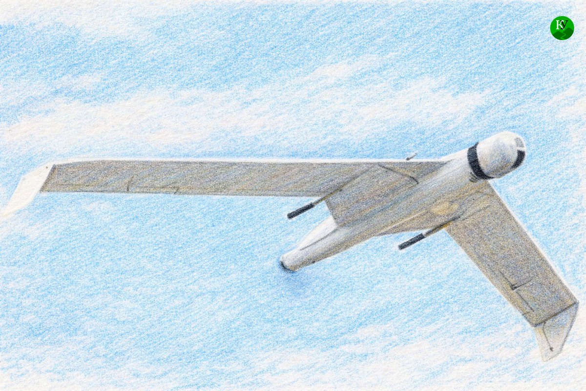 Беспилотник. Иллюстрация создана "Кавказским узлом" при помощи ИИ в программе Copilot