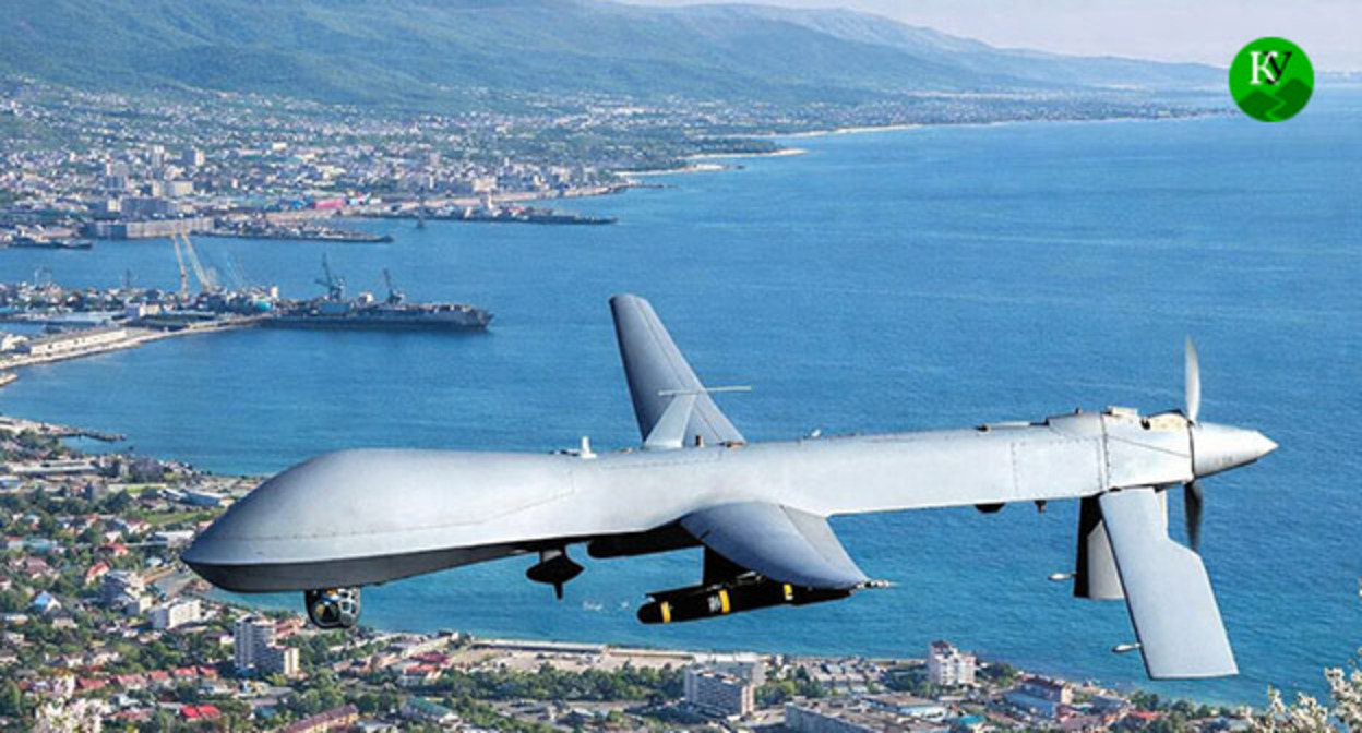 Беспилотник. Иллюстрация создана "Кавказским узлом" при помощи ИИ в программе Copilot