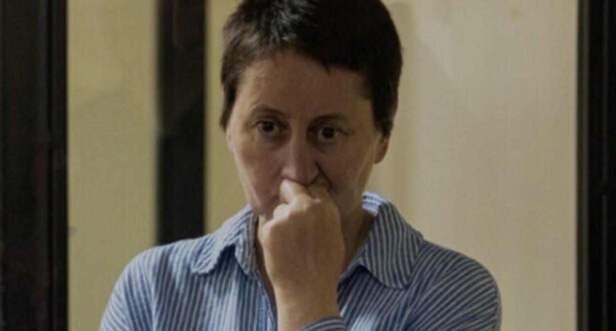 Мзия Амаглобели в суде. Июнь 2025 года. Фото с сайта TV Pirveli.