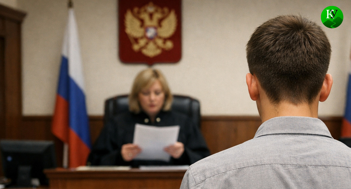 Подросток в суде. Иллюстрация создана «Кавказским узлом» с помощью ИИ в программе Copilot
