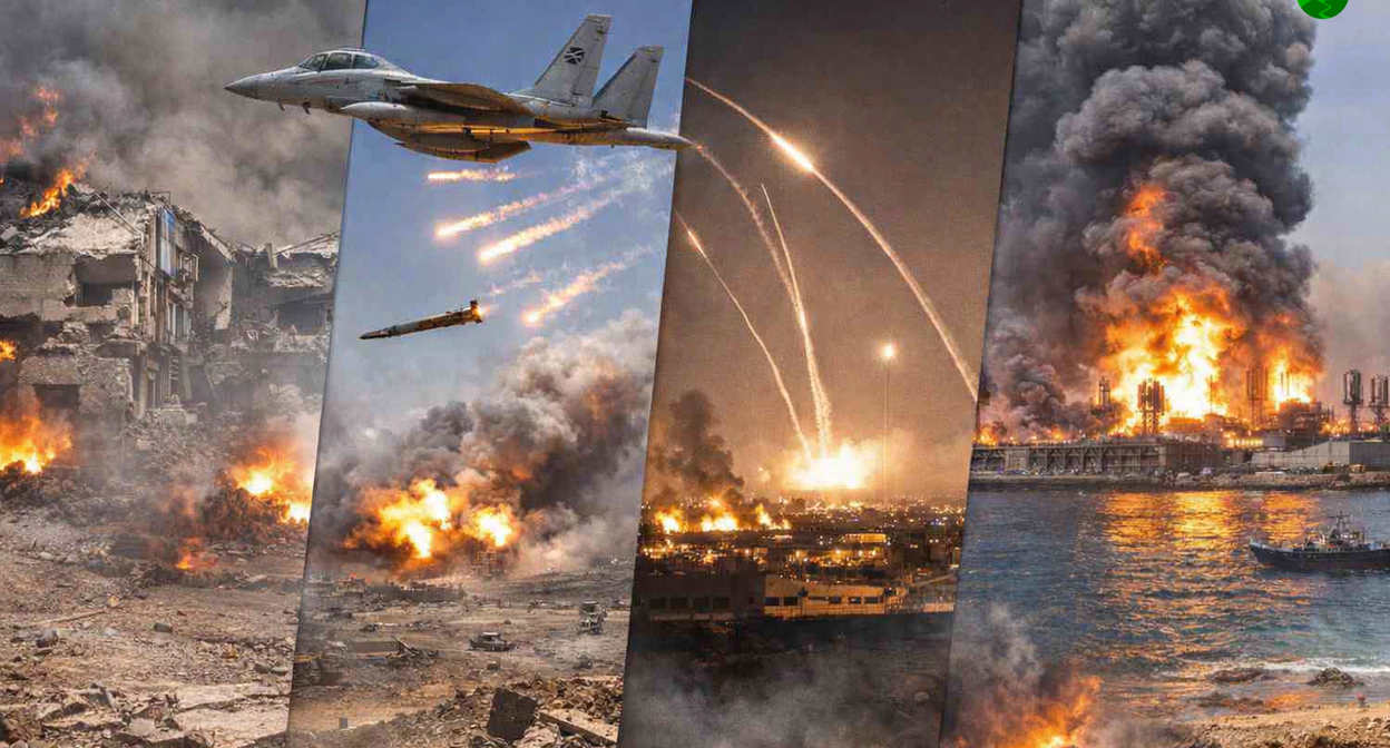 Война в Иране. Иллюстрация создана "Кавказским узлом" при помощи ИИ в программе Copilot