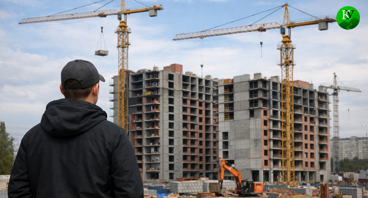 В ожидании квартиры. Иллюстрация создана «Кавказским узлом» с помощью ИИ в программе Copilot