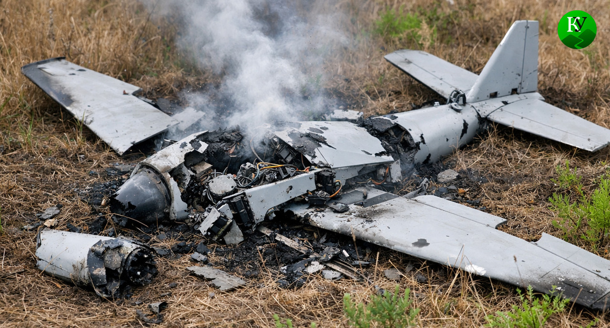 Обломки БПЛА. Иллюстрация создана «Кавказским узлом» с помощью ИИ в программе Copilot Обломки БПЛА. Иллюстрация создана «Кавказским узлом» с помощью ИИ в программе Copilot