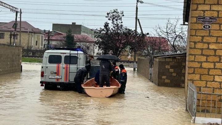 Наводнение в Дагестане. Фото: Пресс-служба МЧС Дагестана