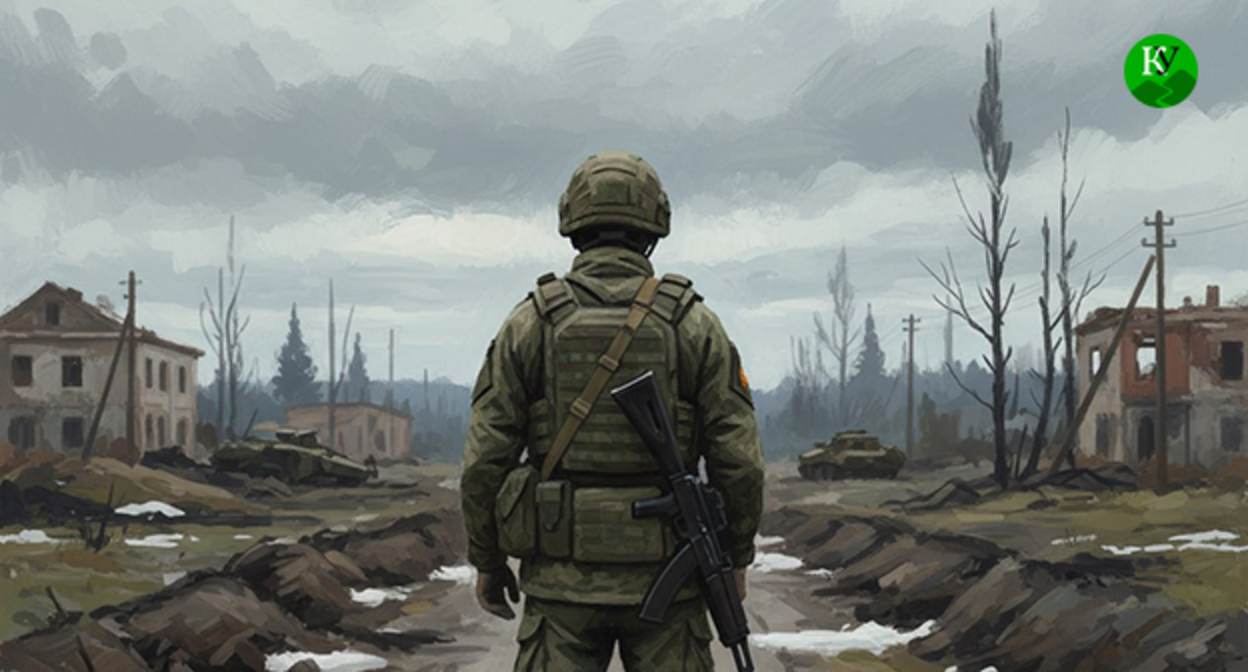 Военнослужащий. Иллюстрация создана "Кавказским узлом" при помощи ИИ в программе Copilot Военнослужащий. Иллюстрация создана "Кавказским узлом" при помощи ИИ в программе Copilot