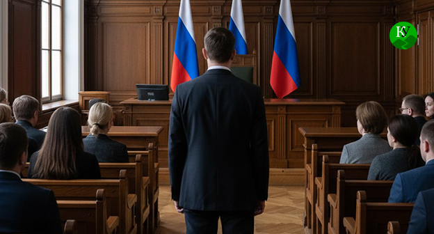 Мужчина в зале суда. Иллюстрация создана "Кавказским узлом" при помощи ИИ в программе Copilot Мужчина в зале суда. Иллюстрация создана "Кавказским узлом" при помощи ИИ в программе Copilot