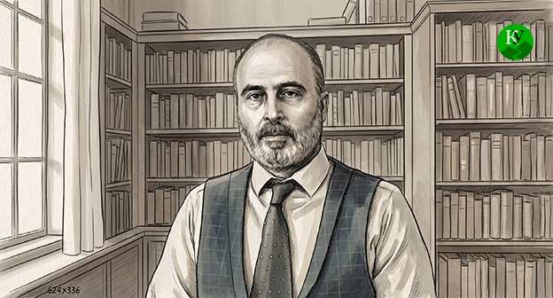 Вугар Мамедов. Фото: Иллюстрация создана "Кавказским узлом" при помощи ИИ в программе Copilot