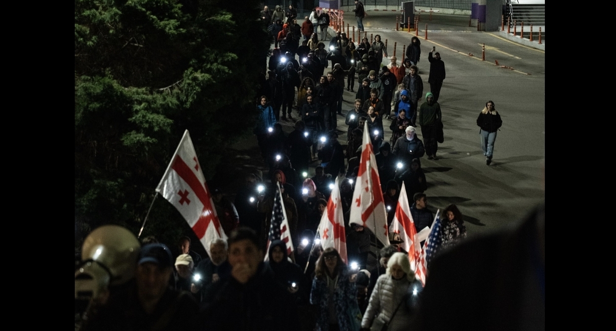 Участники марша в Тбилиси. Фото: 