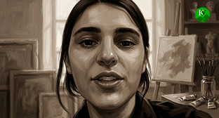 Айшат Хизриева. Иллюстрация создана 