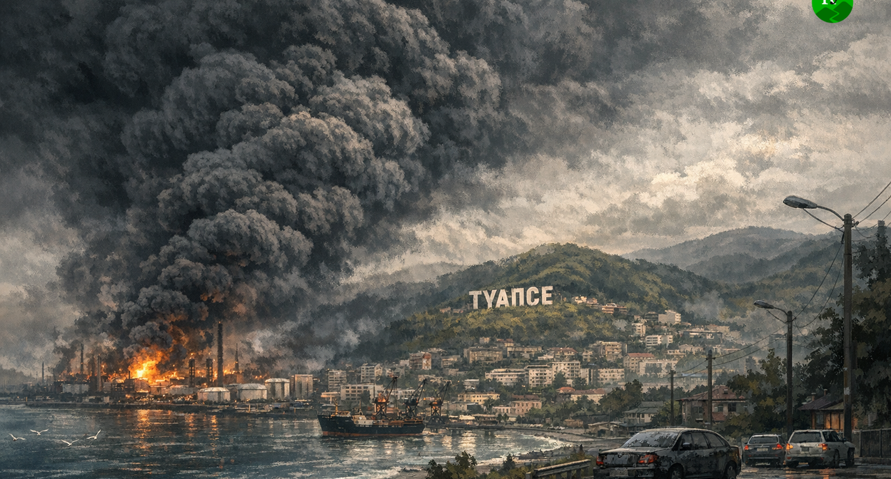 Туапсе. Иллюстрация создана "Кавказским узлом" при помощи ИИ в программе Copilot