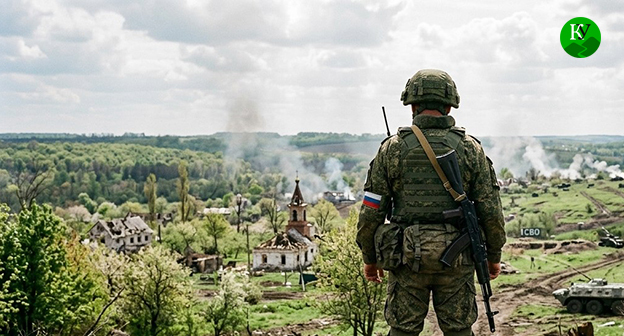 Военнослужащий. Иллюстрация создана "Кавказским узлом" при помощи ИИ в программе Copilot