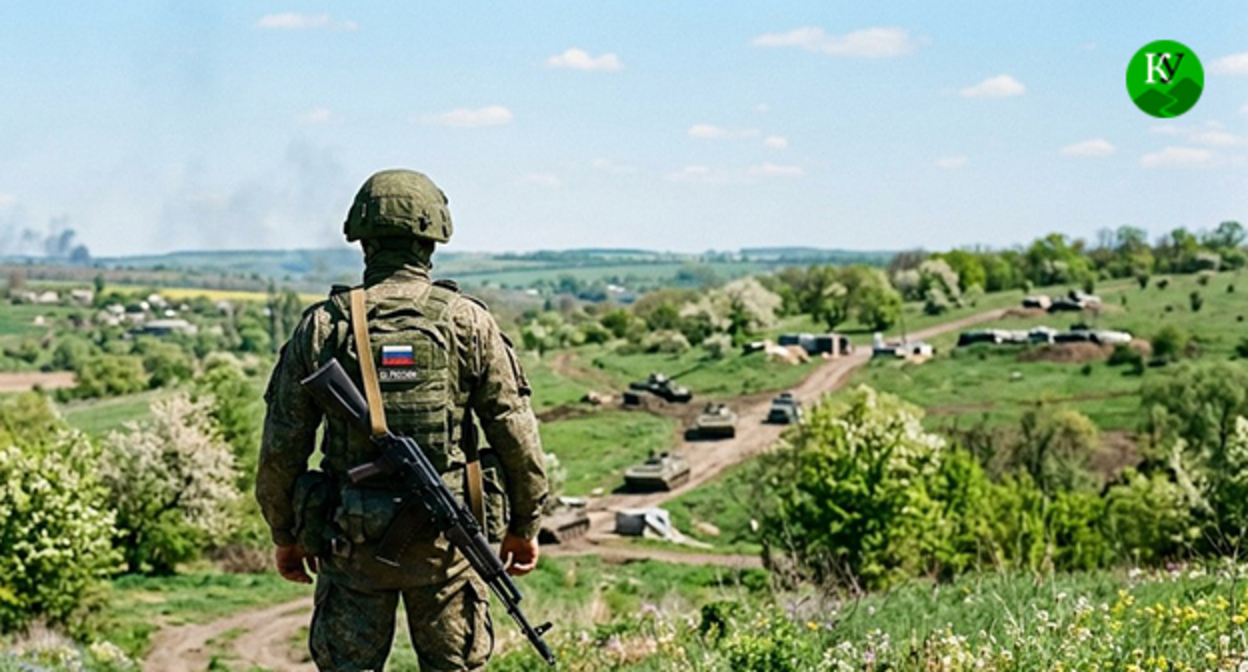 Военнослужащий. Иллюстрация создана "Кавказским узлом" при помощи ИИ в программе Copilot