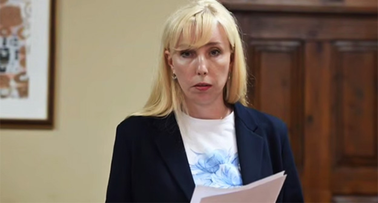 Анна Минькова. Скриншот видео https://t.me/opskuban/1582