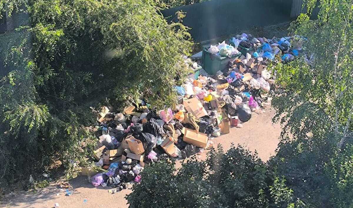 Свалка под окнами многоквартирного дома. Фото предоставлено "Кавказскому узлу" местными жителями. Свалка под окнами многоквартирного дома. Фото предоставлено "Кавказскому узлу" местными жителями.