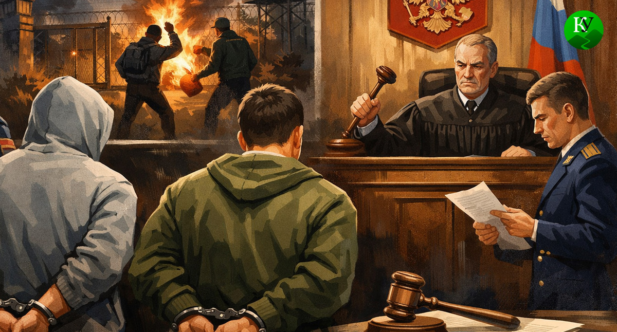 В зале суда. Иллюстрация создана «Кавказским узлом» с помощью ИИ в программе Copilot
