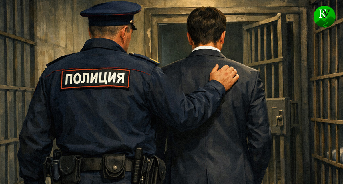 Директор в СИЗО. Иллюстрация создана «Кавказским узлом» с помощью ИИ в программе Copilot