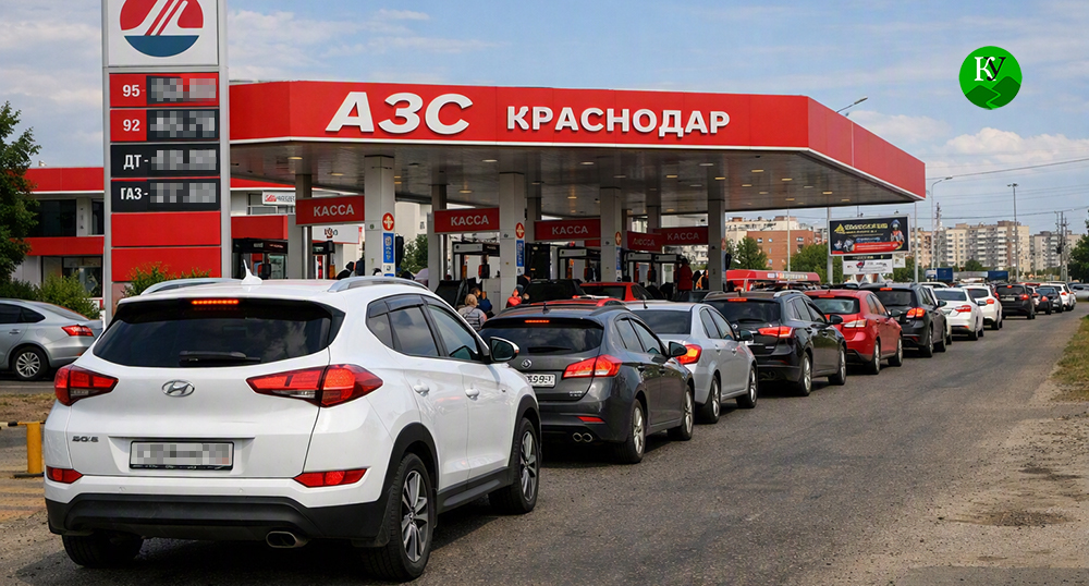 Очередь на АЗС. Иллюстрация создана "Кавказским узлом" при помощи ИИ в программе Copilot Очередь на АЗС. Иллюстрация создана "Кавказским узлом" при помощи ИИ в программе Copilot