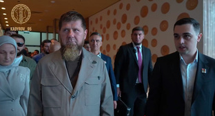 Кадыров на открытии ресторана. Кадр из видео: https://t.me/RKadyrov_95/6918