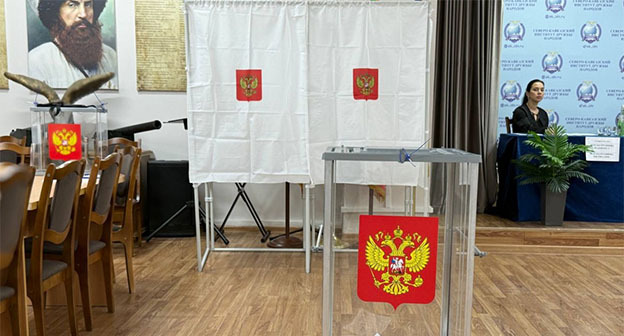 Избирательный участок в Дагестане. Фото: https://dagestan.er.ru/ Избирательный участок в Дагестане. Фото: https://dagestan.er.ru/