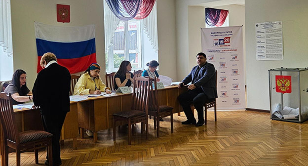 Избирательный участок в Нальчике. Фото: https://kbrria.ru/ Избирательный участок в Нальчике. Фото: https://kbrria.ru/