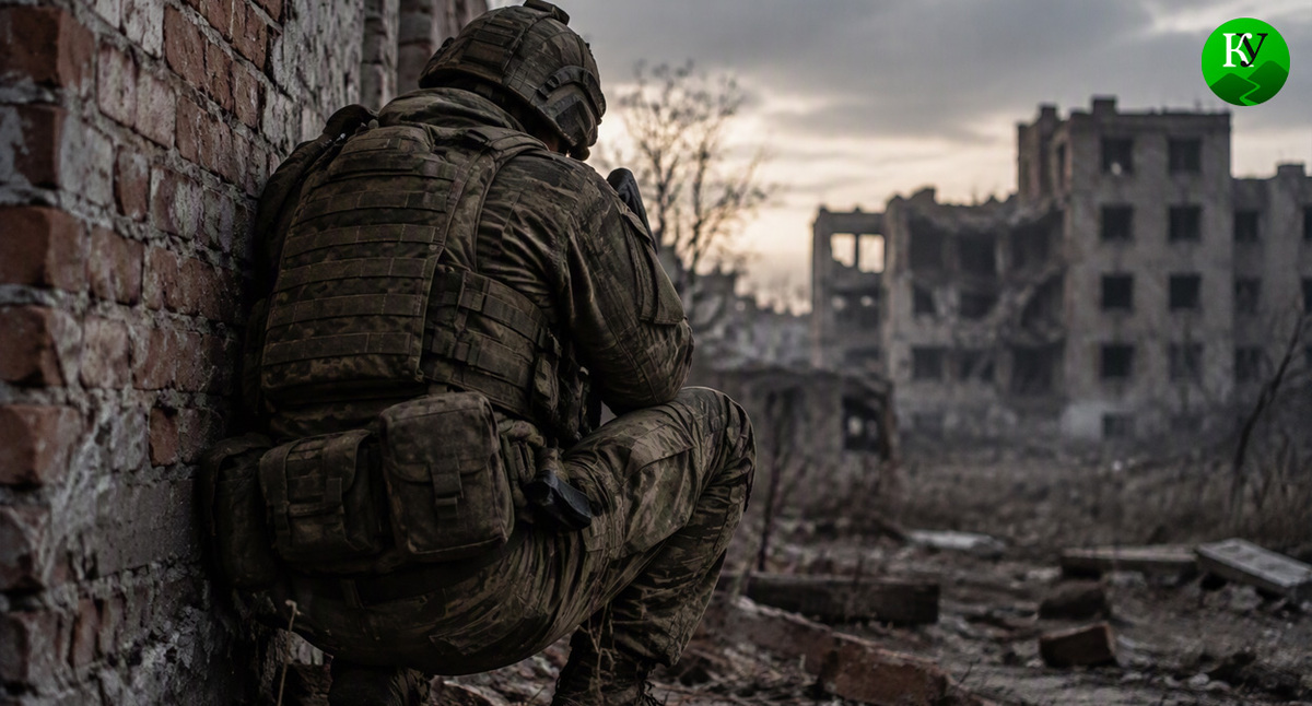 Военный на СВО. Иллюстрация создана «Кавказским узлом» с помощью ИИ в программе Copilot