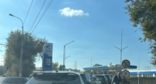 Очередь на одной из АЗС. Скриншот фото Андрея Шарапова из чата "Где бензин, Волгоград", https://t.me/benzinvlg/23771.