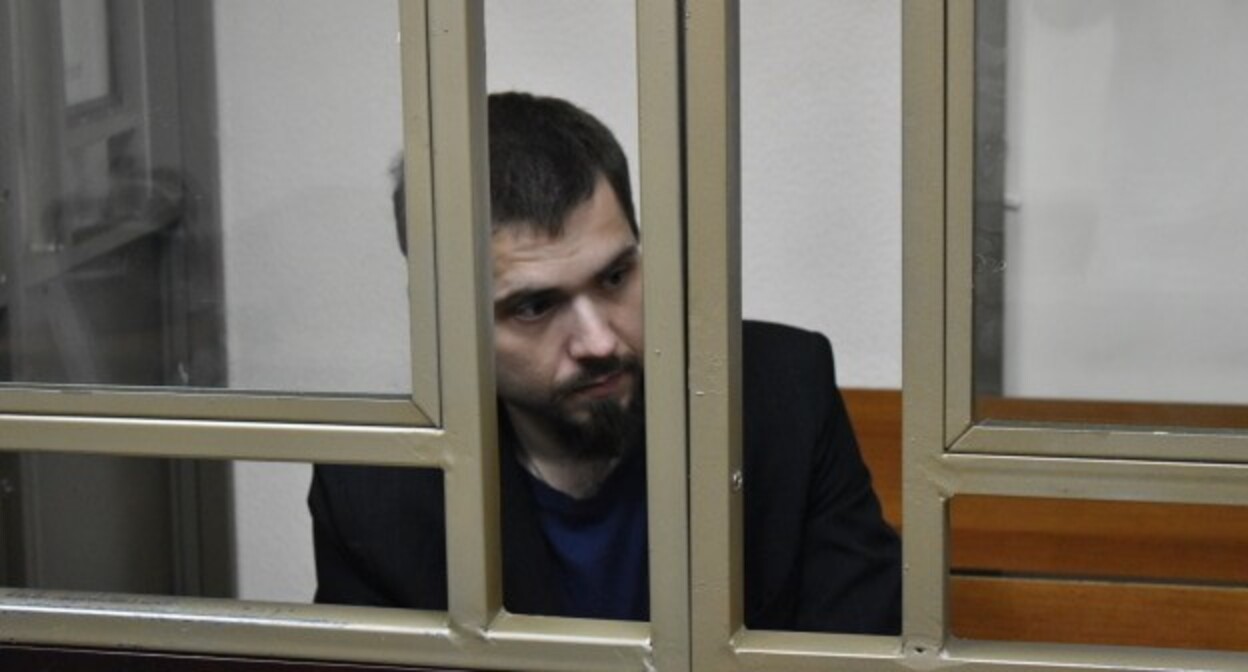 Валерий Клименченко в зале суда. Фото корреспондента "Кавказского узла"