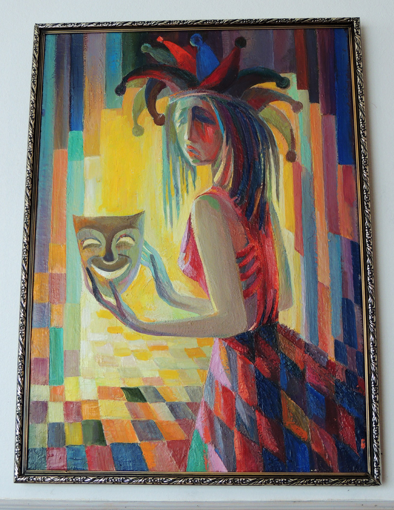 Картина из серии "Клоун". Картина из серии "Клоун".