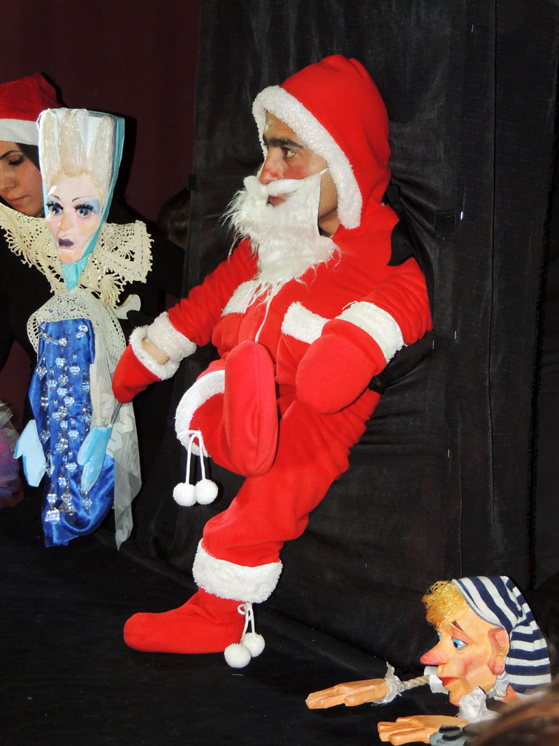 Снежная Королева, Дед Мороз и Буратино.