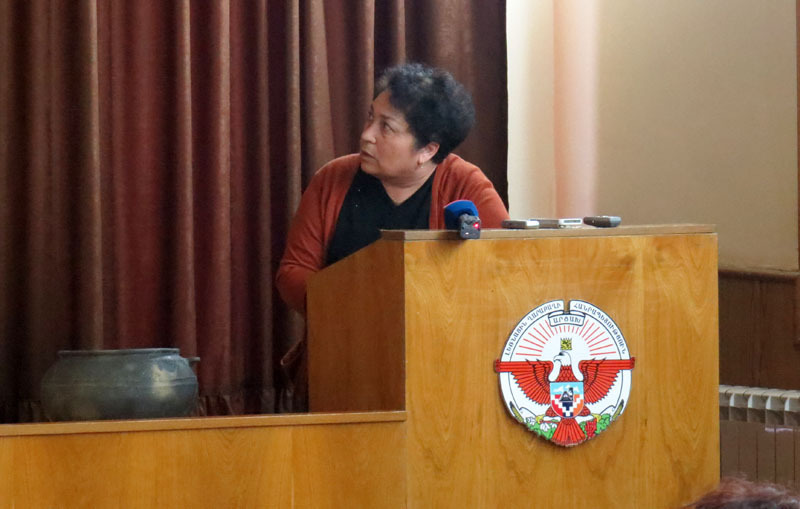 Нора Енгибарян, руководитель экспедиции по изучению Нор Айкаджура.